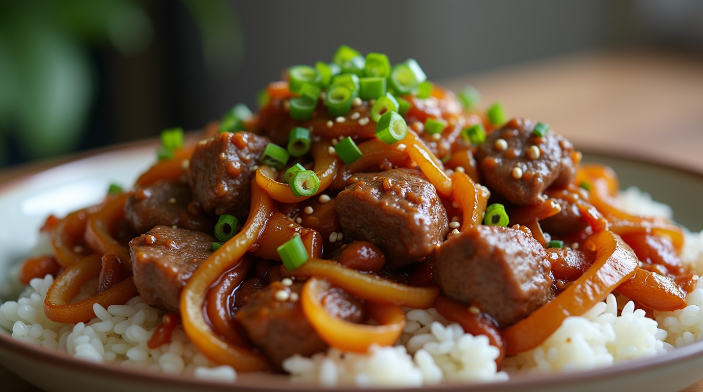 Chinese Beef and Onion Stir Fry